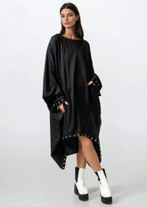 Rivet Trim Tunic Dress Dresses Kate Hewko 