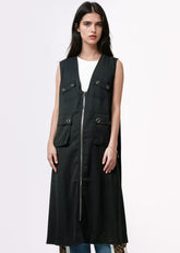 Rivet Zip Front Utility Vest Vests Kate Hewko 