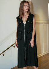 Rivet Zip Front Utility Vest Vests Kate Hewko 