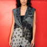 Rose Print Lace Patchwork Vest Vests Kate Hewko 
