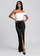 Rose Slit Pencil Skirt Skirts Kate Hewko 