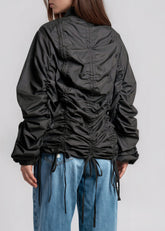 Ruched Drawstring Zip Up Jacket Outerwear Kate Hewko 