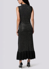 Ruffle Hem Rhinestone Knit Dress Dresses Kate Hewko 