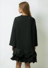 Ruffle Hem Sweatshirt Dress Dresses Kate Hewko 