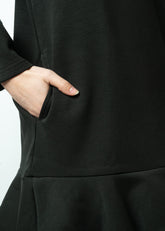 Ruffle Hem Sweatshirt Dress Dresses Kate Hewko 