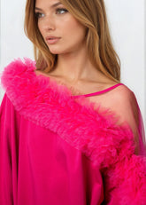 Ruffle + Mesh Cold Shoulder Long Sleeve Long Sleeve Tees Kate Hewko 