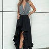 Ruffle Trim High Low Skirt Skirts Kate Hewko 