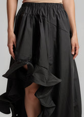 Ruffle Trim High Low Skirt Skirts Kate Hewko 