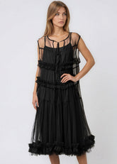 Ruffle Trim Tulle Overlay Layering Pieces Kate Hewko 