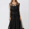 Ruffle Trim Tulle Overlay Layering Pieces Kate Hewko Black One size 