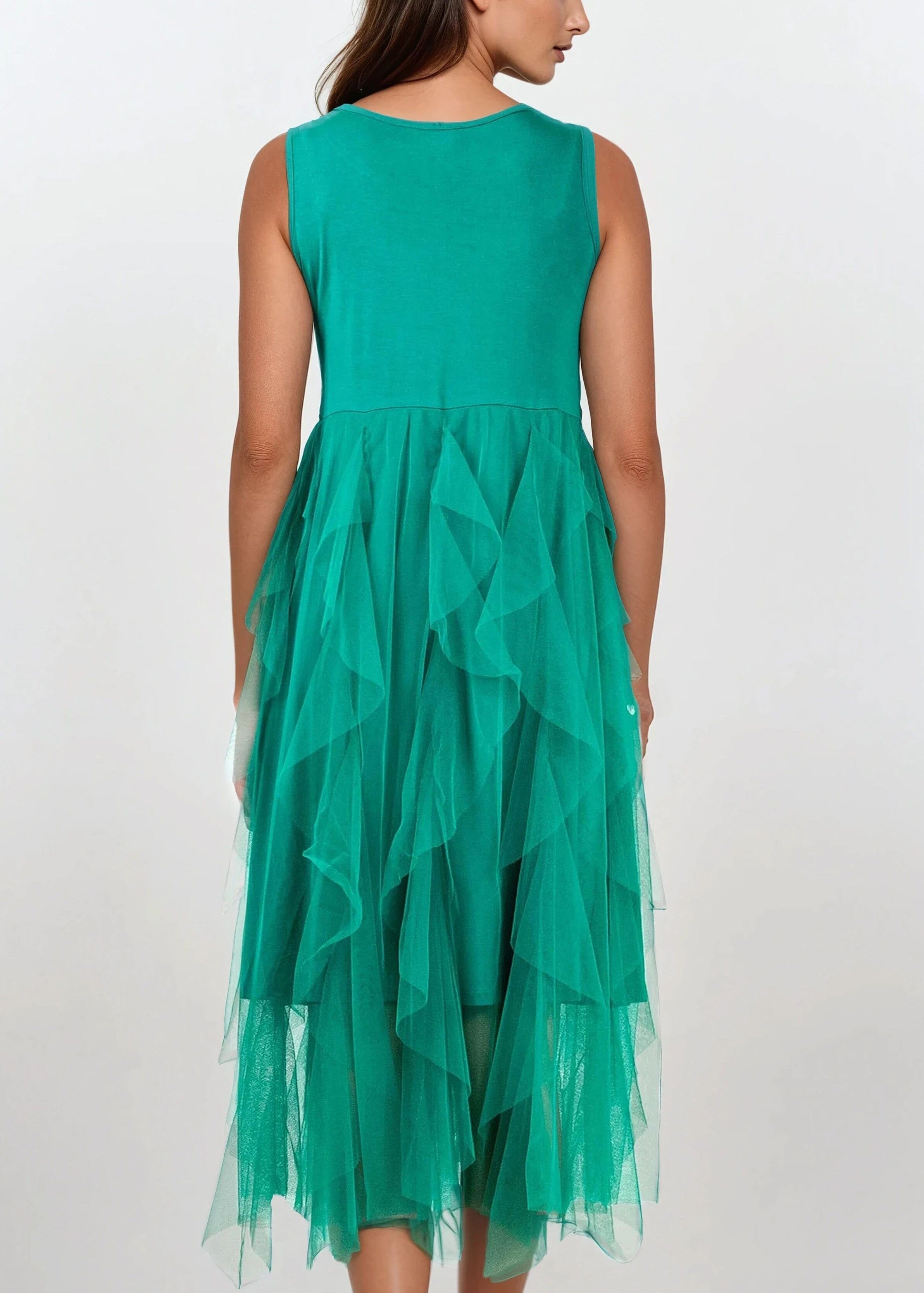 ruffle slip dress Ruffle Tulle Slip Dress