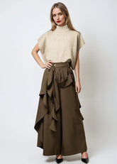 Ruffle Wrap Trousers Pants Kate Hewko 