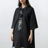 Ruffled Tulle Hem Punk Tee Dress Dresses Kate Hewko Black One size 