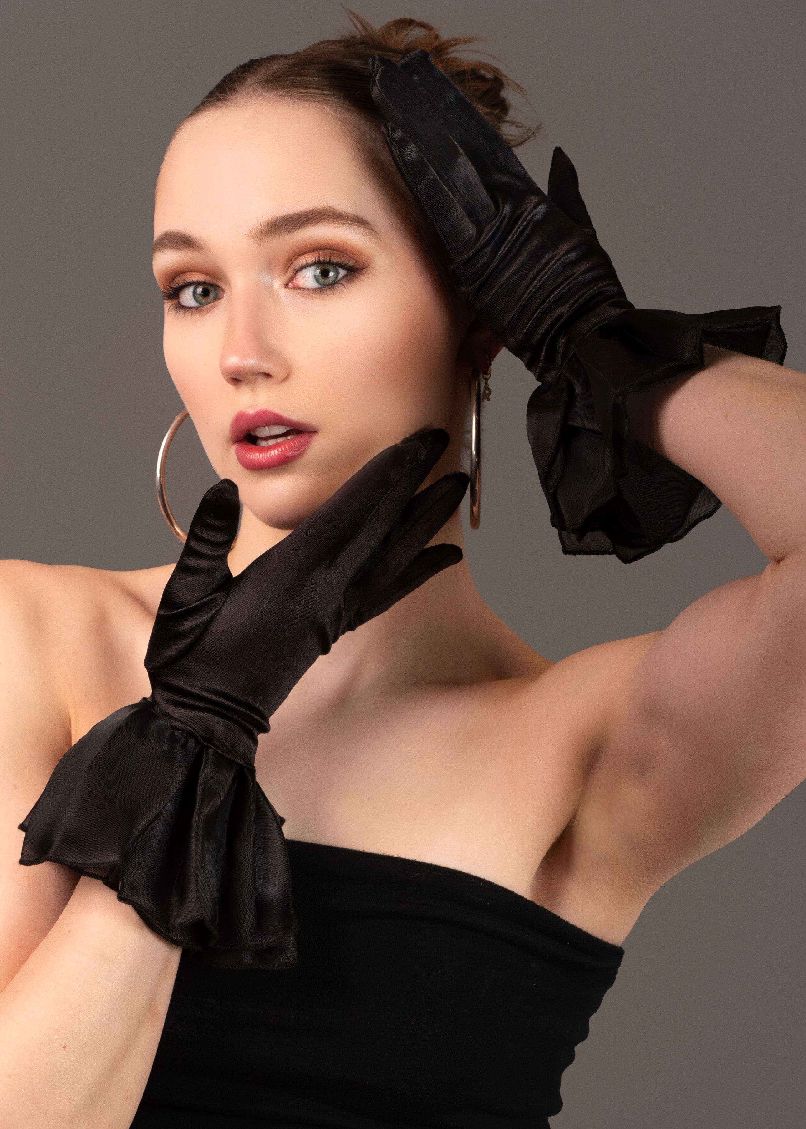 Satin + Tulle Gloves Accessories Kate Hewko 