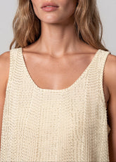 Scallop Hem Beaded Tank Tank Tops Kate Hewko 