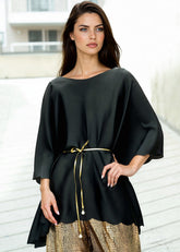 Scallop Trim Batwing Blouse Blouses Kate Hewko 