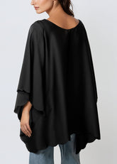 Scallop Trim Batwing Blouse Blouses Kate Hewko 