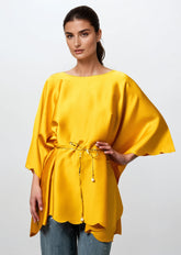 Scallop Trim Batwing Blouse Blouses Kate Hewko 