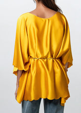 Scallop Trim Batwing Blouse Blouses Kate Hewko 