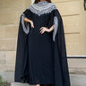 Sequin Beaded Cape Sleeve Maxi Dress Dresses Kate Hewko 