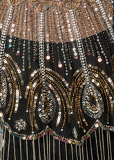 Sequin Beaded Tassel Cape Overlay Layering Pieces Kate Hewko 