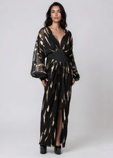 Sequin Brushstroke Draped Dress Dresses Kate Hewko 