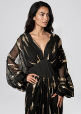 Sequin Brushstroke Draped Dress Dresses Kate Hewko 