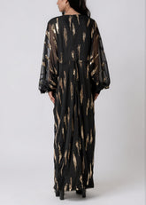 Sequin Brushstroke Draped Dress Dresses Kate Hewko 