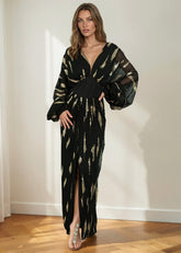 Sequin Brushstroke Draped Dress Dresses Kate Hewko 
