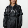 Sequin Cinched Utility Jacket Outerwear Kate Hewko 