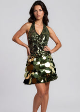 Sequin Disc Halter Dress Dresses Kate Hewko 