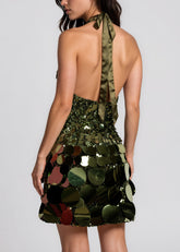 Sequin Disc Halter Dress Dresses Kate Hewko 