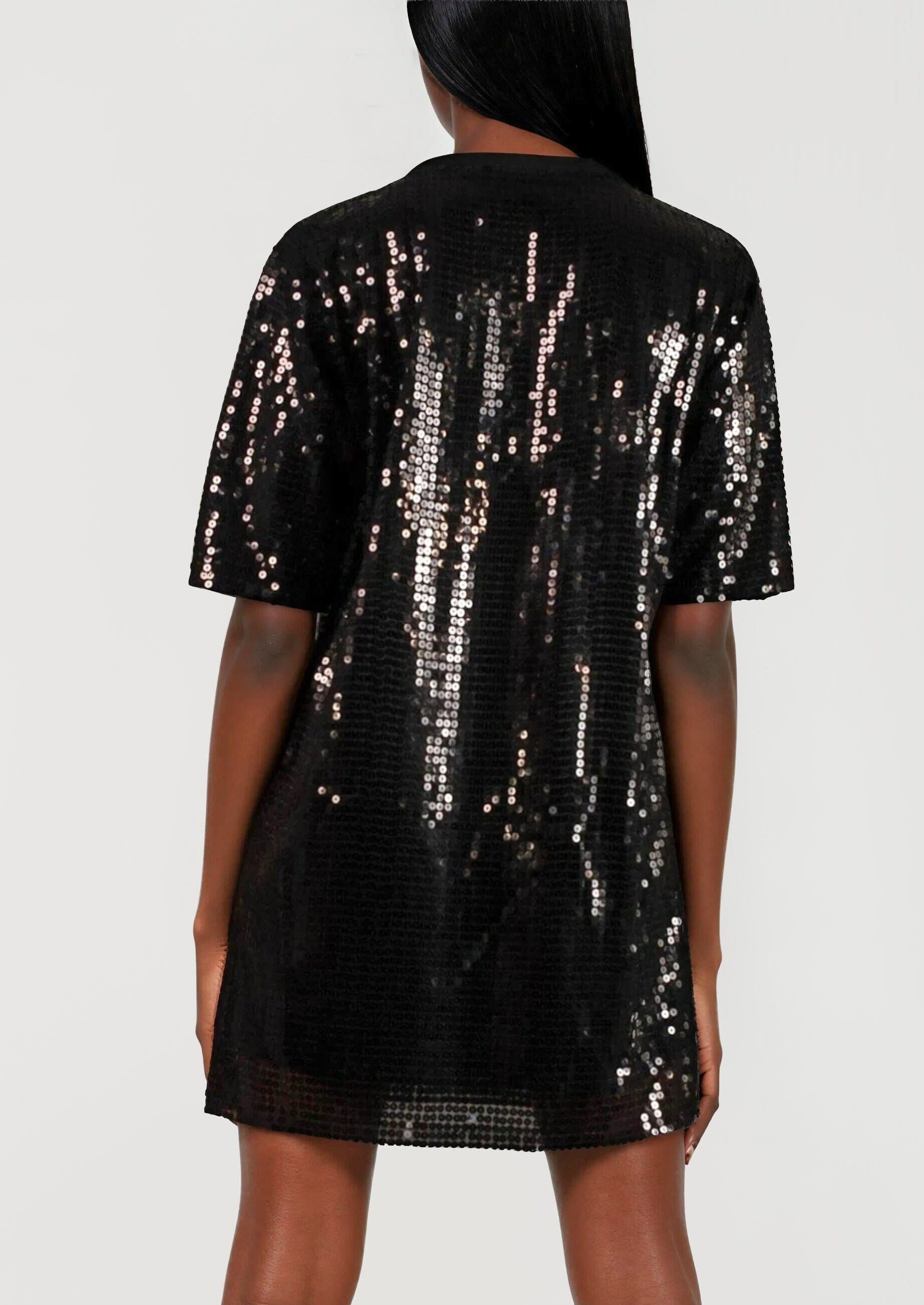 Exist Loudly Sequin Tee Dress – Leopard Exist Loudly Sequin Tee Dress – Leopard