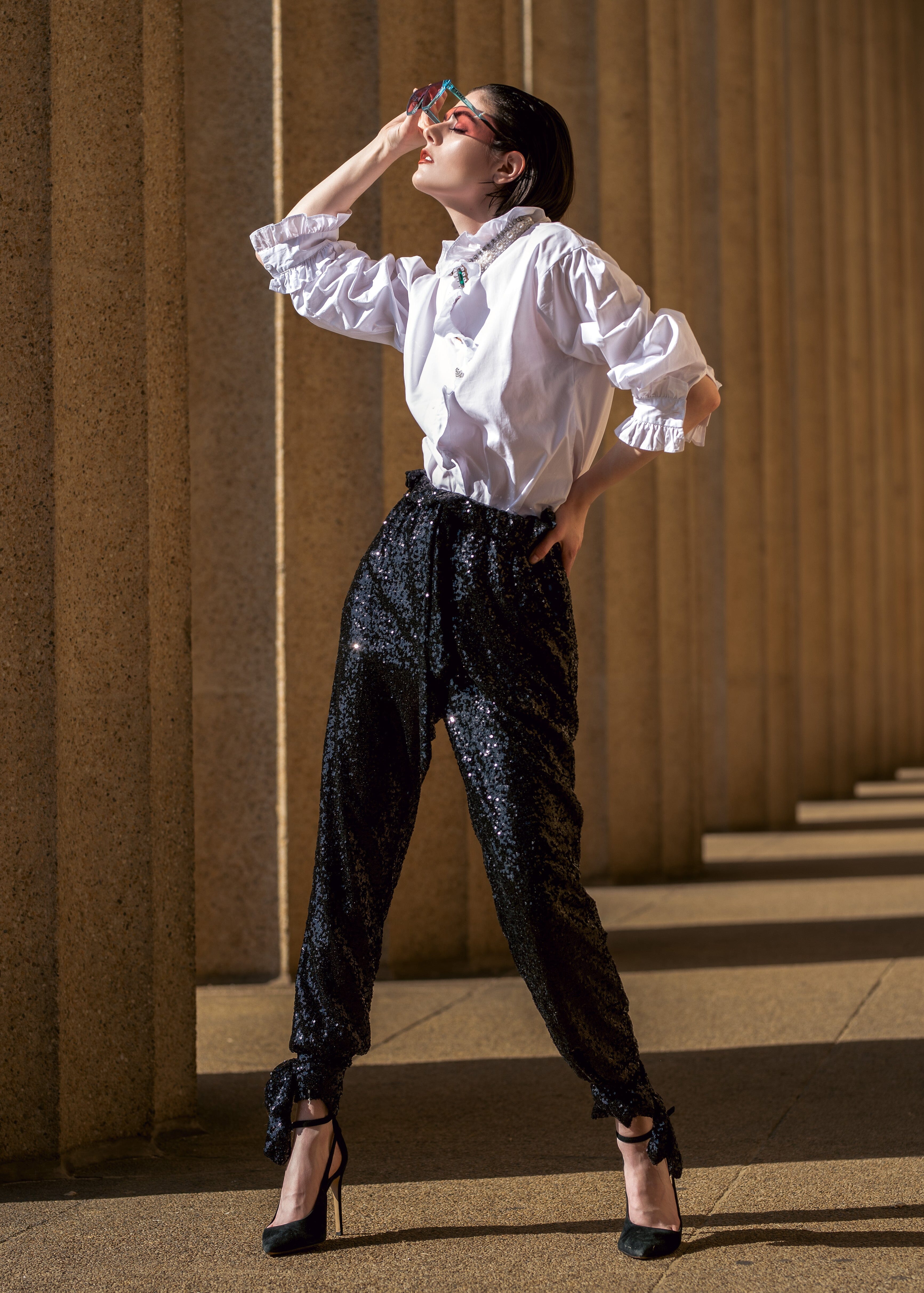 Sequin Joggers Kate Hewko - Main Image