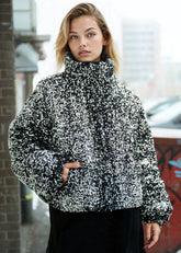 Sequin Puffer Bomber Jacket Outerwear Kate Hewko 