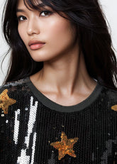 Sequin Star Tee Dress Dresses Kate Hewko 