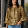 Sequin Tinsel Balloon Sleeve Jacket Outerwear Kate Hewko 