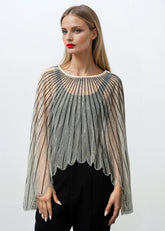 Sheer Embellished Cape Overlay Layering Pieces Kate Hewko 