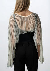 Sheer Embellished Cape Overlay Layering Pieces Kate Hewko 