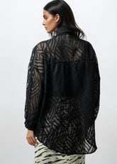 Sheer Embroidered Mesh Button Up Layering Pieces Kate Hewko 
