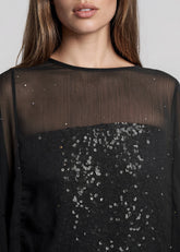 Sheer Glitter Ruffle Poncho Layering Pieces Kate Hewko 