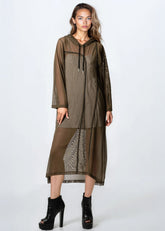 Sheer Mesh Hooded Overlay Layering Pieces Kate Hewko 
