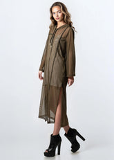 Sheer Mesh Hooded Overlay Layering Pieces Kate Hewko 