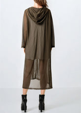 Sheer Mesh Hooded Overlay Layering Pieces Kate Hewko 