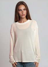 Sheer Mesh Long Sleeve Long Sleeve Tees Kate Hewko 