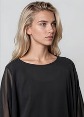 Sheer Poncho Blouse Blouses Kate Hewko 