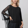Sheer Poncho Blouse Blouses Kate Hewko 