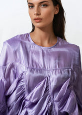 Sheer Ruffle Statement Blouse Blouses Kate Hewko 
