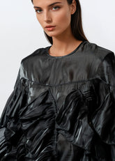 Sheer Ruffle Statement Blouse Blouses Kate Hewko 