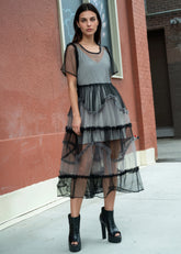 Sheer Tulle Tee Overlay Layering Pieces Kate Hewko 